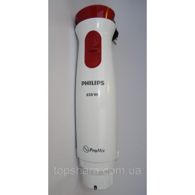 Моторный блок 650W блендера Philips бордовый с белым HR1627