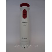 Моторний блок 650W блендер Philips бордовий з білим HR1627
